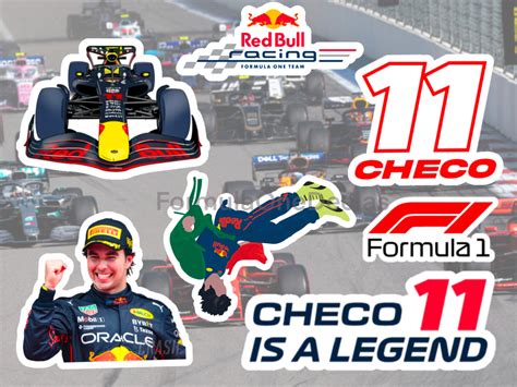 Sergio Checo Perez Sticker Pack Redbull Racing Drive To Etsy