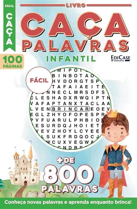 Caca Palavras Para Criancas A Arte De Ensinar E Aprender: Atividades