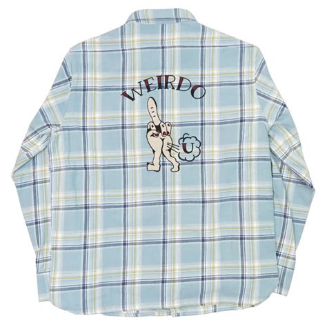 楽天市場WEIRDO ウィアード チェーン刺繍 長袖 チェック ワークシャツ FUCK U グラッドハンド GLAD HAND WRD 24 SS 13アースマーケット