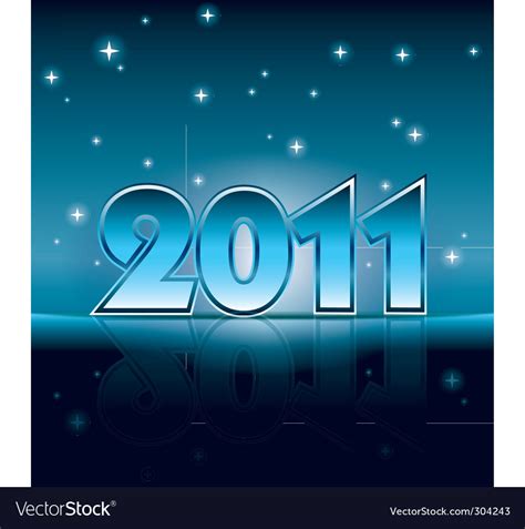 Happy new year 2011 Royalty Free Vector Image - VectorStock