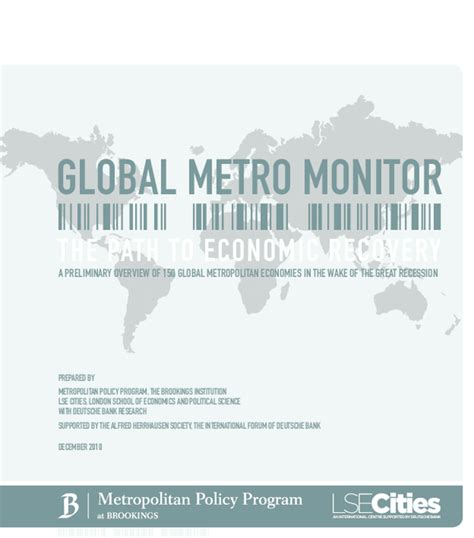 Pdf Global Metro Monitor The Path To Economic Recovery A