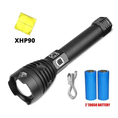 Самый мощный светодиодный фонарь XHP90, тактический фонарь с ...