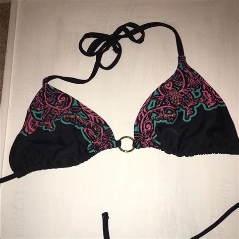 Target Swim Triangle Cut String Bikini With Beading Poshmark