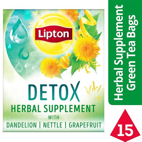 Lipton Herbal Supplement With Green Tea Detox 15 Ct EBay