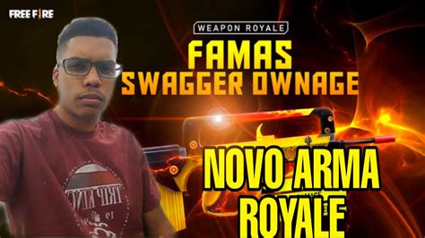 Free Fire Ao Vivo Novo Arma Royale Famas Gabarola Treinamento Mobile