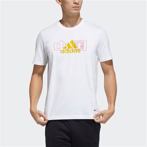 adidas China Tee Casual Sports Round Neck Short Sleeve Couple Style Wh ...