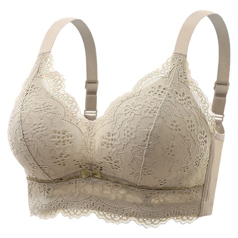Push Up Lace Bra For Women Plus Size Comfort Cotton Bralette Wireless Support Sexy Lingerie