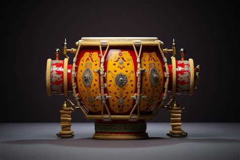 Premium Photo | Illustration of Dhol instrument