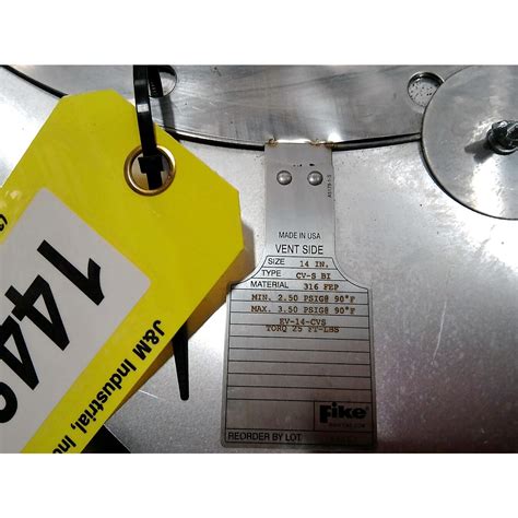 Unused 14Ø Fike Explosion Vent Type Cv S Bi For Sale Buys And