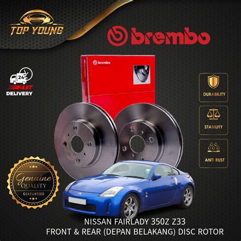 Brembo Nissan Fairlady 350z Z33 Front And Rear 100 Original Brembo Disc