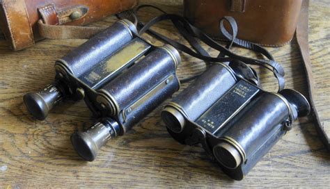 First English Prism Binoculars Produced Left Ross 10x21 In