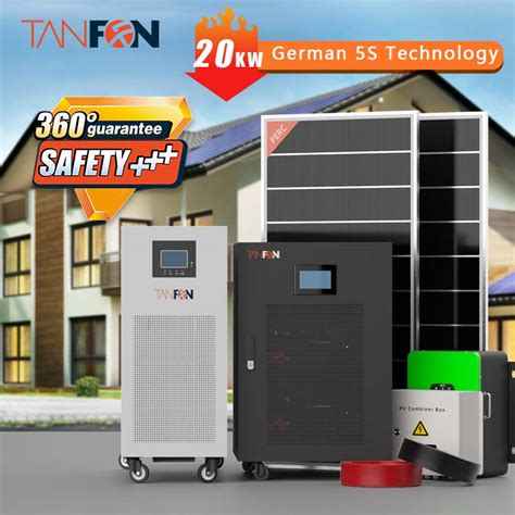 Tanfon 20kw Solar Power System With APP Single Phase Solar System