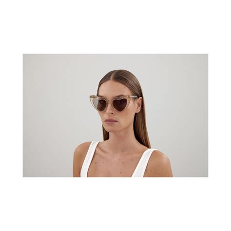 Saint Laurent SL 181 LOULOU 027 Nude Sunglasses Woman