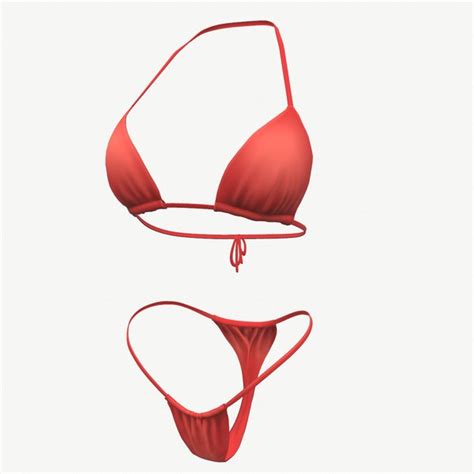 Bikini Christmas D Model