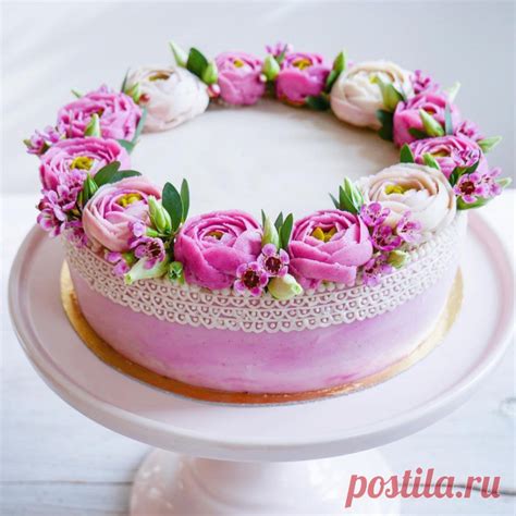 Красивое оформление торта | Сладкое искусство | Постила