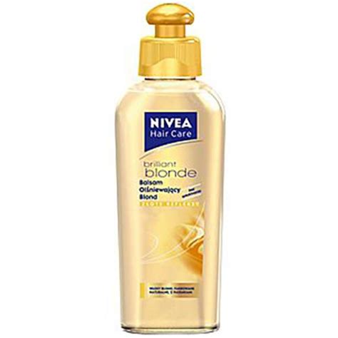 Nivea Hair Care Brilliant Blonde Balsam z filtrem UV bez spłukiwania Olśniewajacy blond