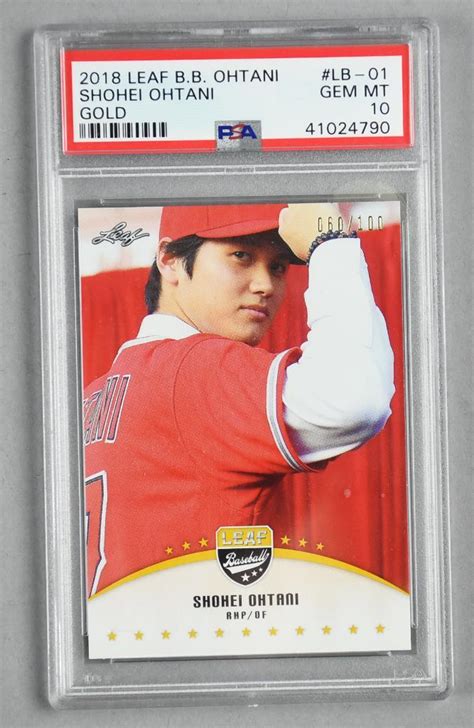 Psa Gem Mt Leaf Shohei Ohtani Barnebys