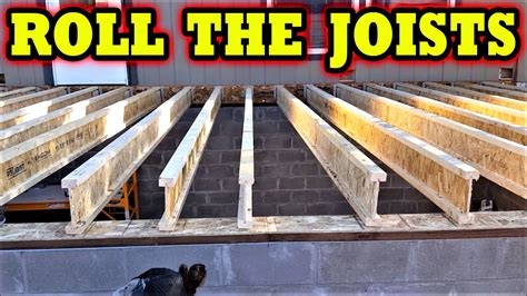 How To Install Roll Floor I Joists On A Basement Addition Diy