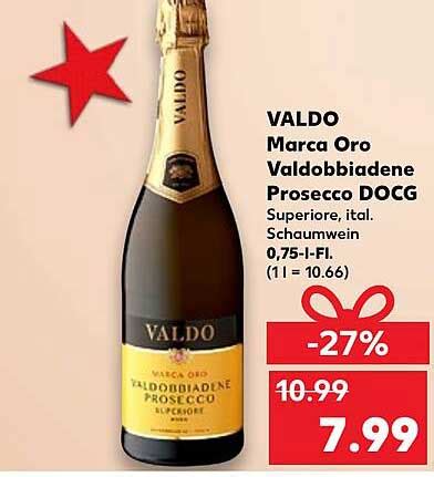 Valdo Marca Oro Valdobbiadene Prosecco Docg Angebot Bei Kaufland