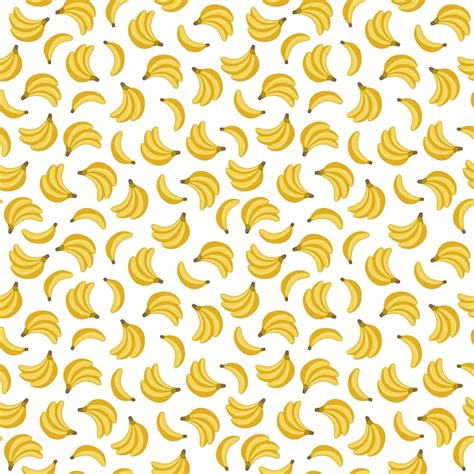 Premium Vector Seamless Pattern With Cute Bananas Vector Fruit