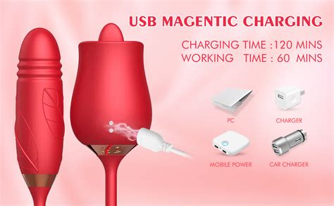 Amazon Rose Toy Vibrator With Powerful Vibrations Waterproof And Rechargeable Sex Toys