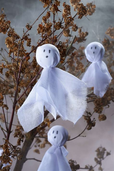 Diy Hanging Ghost Decorations At Emmie Pearson Blog