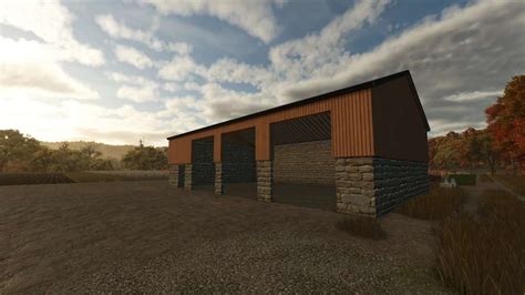 Wood Cladded Machine Shed V1 0 0 0 FS25 Mod Farming Simulator 22 Mod