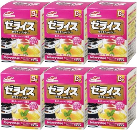 Jp マルハニチロ ゼライス 13袋入り 5g×13袋【オリジナル期限管理シール付】数量選べる ゼラチン 業務用 粉