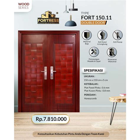 Jual FORTRESS Pintu Baja 150 11 Pintu Besi Pintu Rumah Pintu Panel