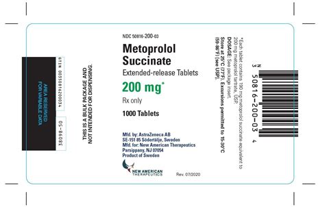 Metoprolol Succinate - FDA prescribing information, side effects and uses