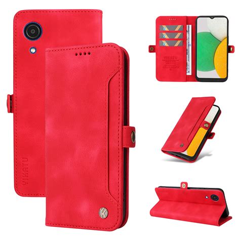 Mantto Case Compatible With Samsung A03 Core Luxury Pu Leather Wallet Case With Rfid Blocking