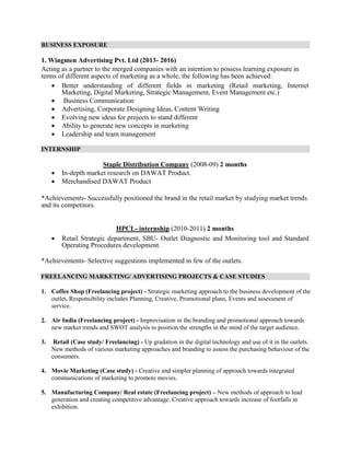 Resume 1 Chandrasekhar Achyuta PDF