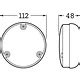 Hella 110mm Round LED Stop Rear Position Lamp Nold Trading Pty Ltd