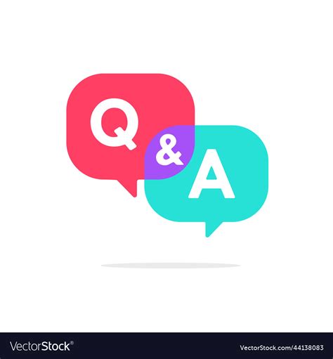 Questions And Answers Speech Bubbles Royalty Free Vector