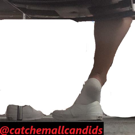 Latina White Ped Socks Out Of White Vans