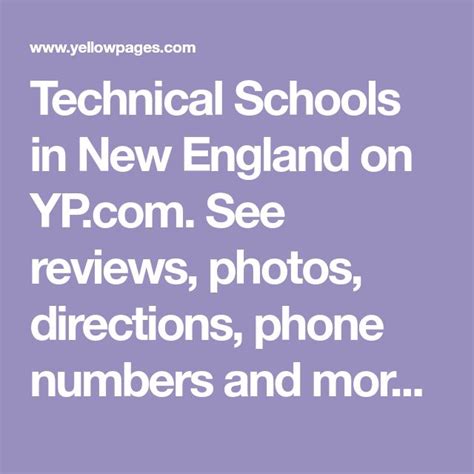 Technical Schools In New England On See Reviews Photos