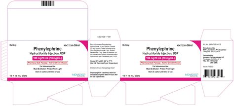 Product Images Phenylephrine Hydrochloride Photos Packaging Labels And Appearance