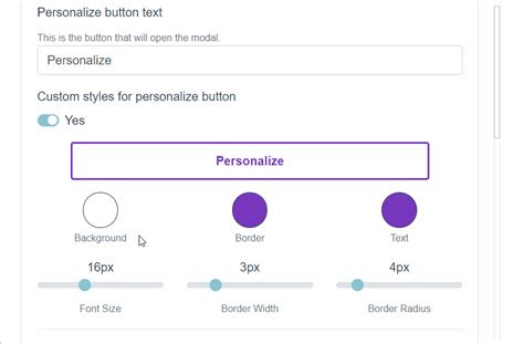 How to change the "Personalize" button styles – Customily