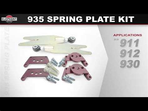 935 Spring Plate Kit For Porsche 911 912 930 Elephant Racing