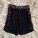 Highwaisted Black Bamboo Lace Lingerie Shorts Etsy