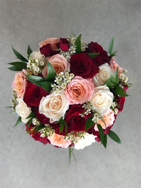 Red Pink Bouquet Red Rose Bouquet Wedding Red Wedding Flowers Red