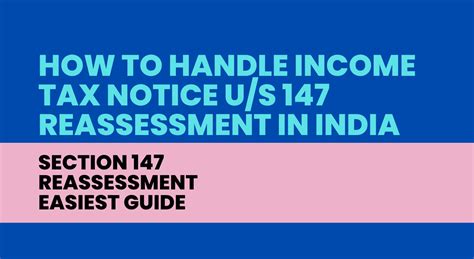 How To Handle Income Tax Notice U S Reassessment In India Easy