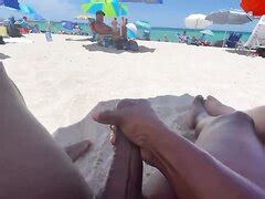 Black Guys Stroking Big Cock On The Nude Beach ThisVid