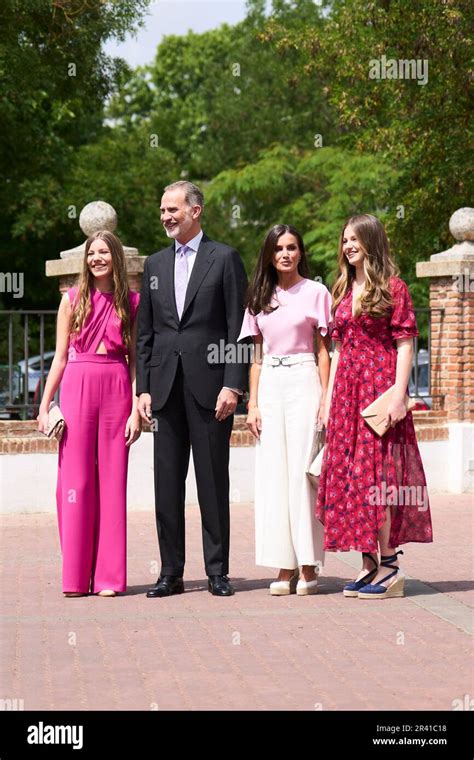 Aravaca Spain King Felipe Vi Of Spain Queen Letizia Of