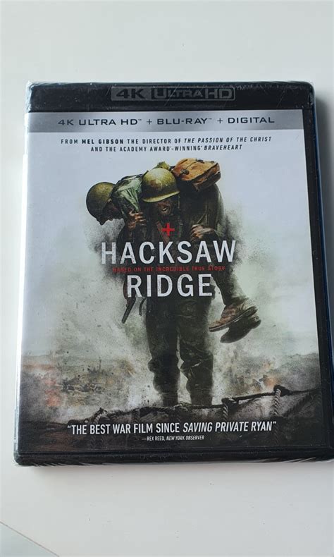 Hacksaw Ridge 4K UHD Blu Ray Hobbies Toys Music Media CDs DVDs