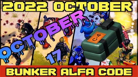 Bunker Alfa Code Today October Ldoe Last Day On Earth