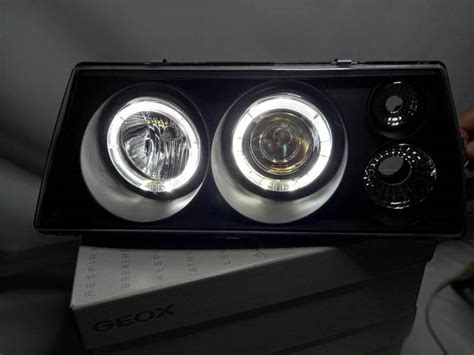 Передние фары на ВАЗ 2109 черного цвета (Ангельские глазки) (ID ...