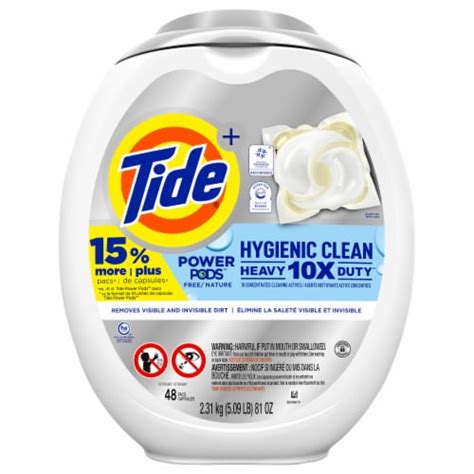 Tide Pods Hygienic Clean Heavy Duty Free Nature Laundry Detergent Pods