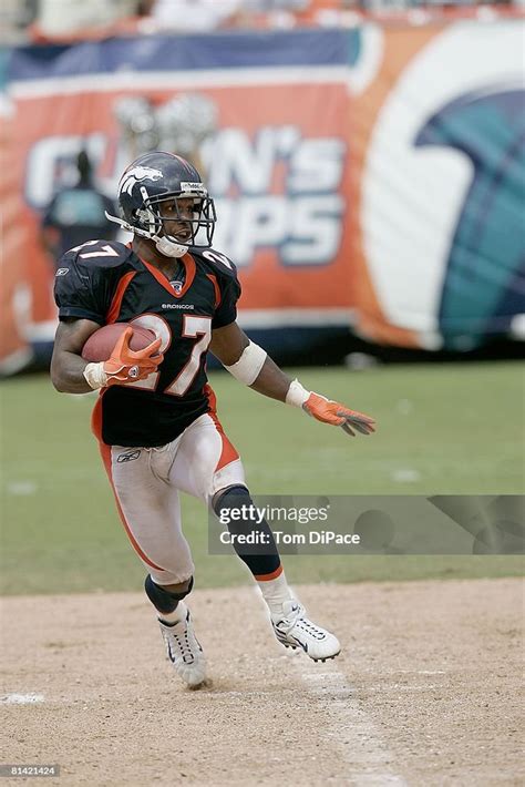 Denver Broncos Darrent Williams in action, rushing vs Miami Dolphins ...