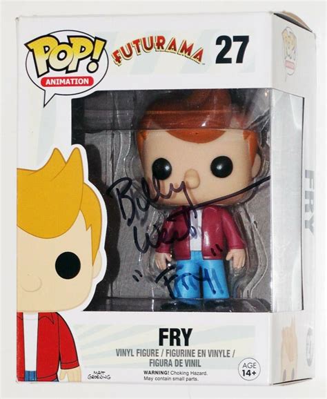 Funko Pop Futurama Fry 27 Vinyl Figure Signed Wcoa By Billy West 2015